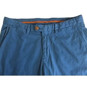 Tommy Bahama Pants Men 32X32 Blue Pima Cotton 5 Pocket Straight Leg PREPPY